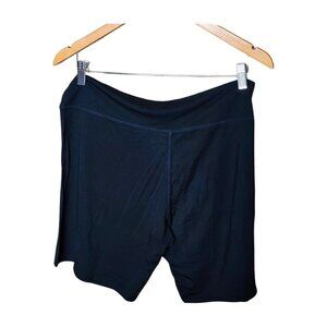 Blue Sky plus-size black undershorts with 3" waist band for comfort. Size 1X